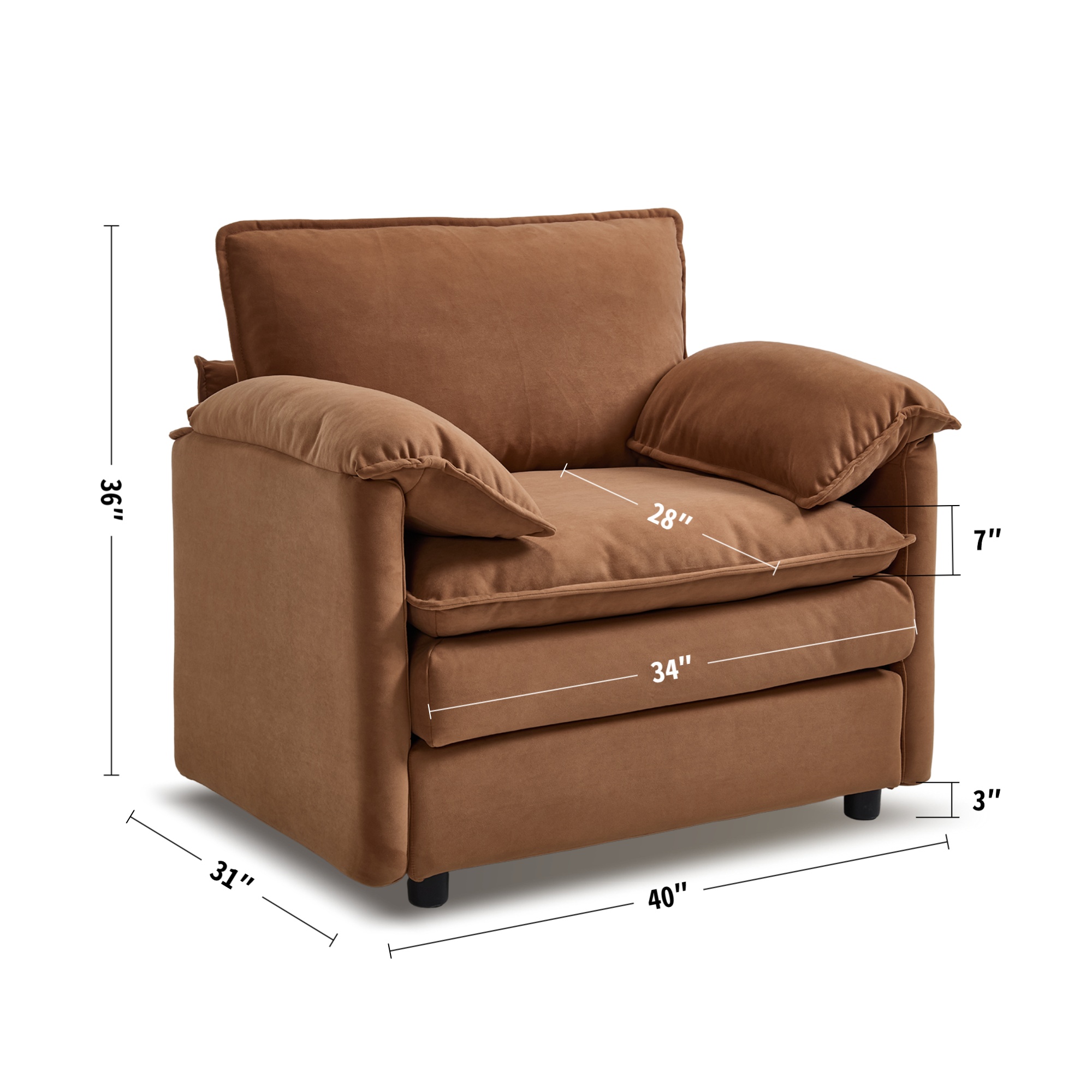 1-Seater Sofa Dimensions