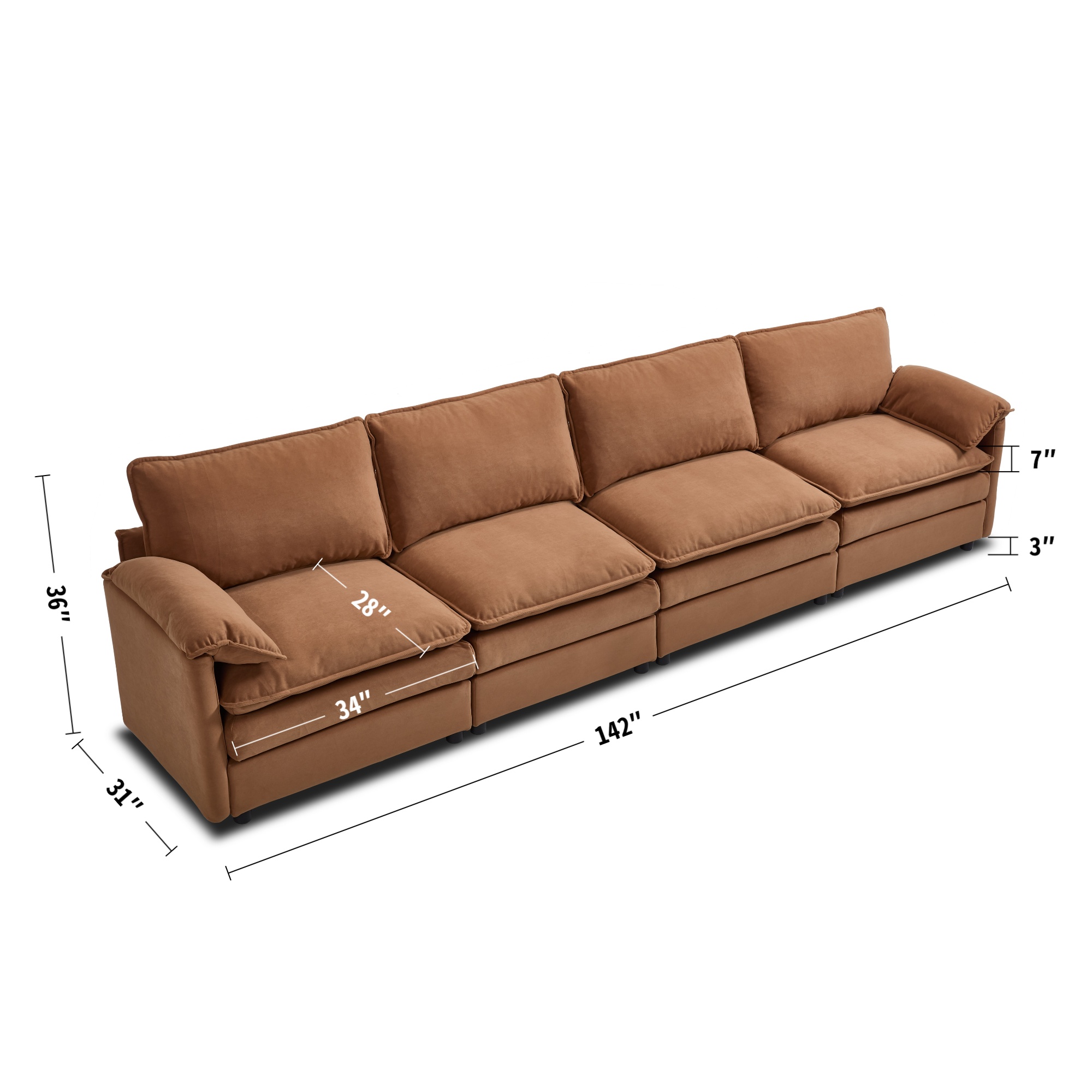 4-Seater Sofa Dimensions