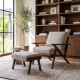 Charles Lounge Armchair with Ottoman