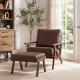 Charles Lounge Armchair with Ottoman