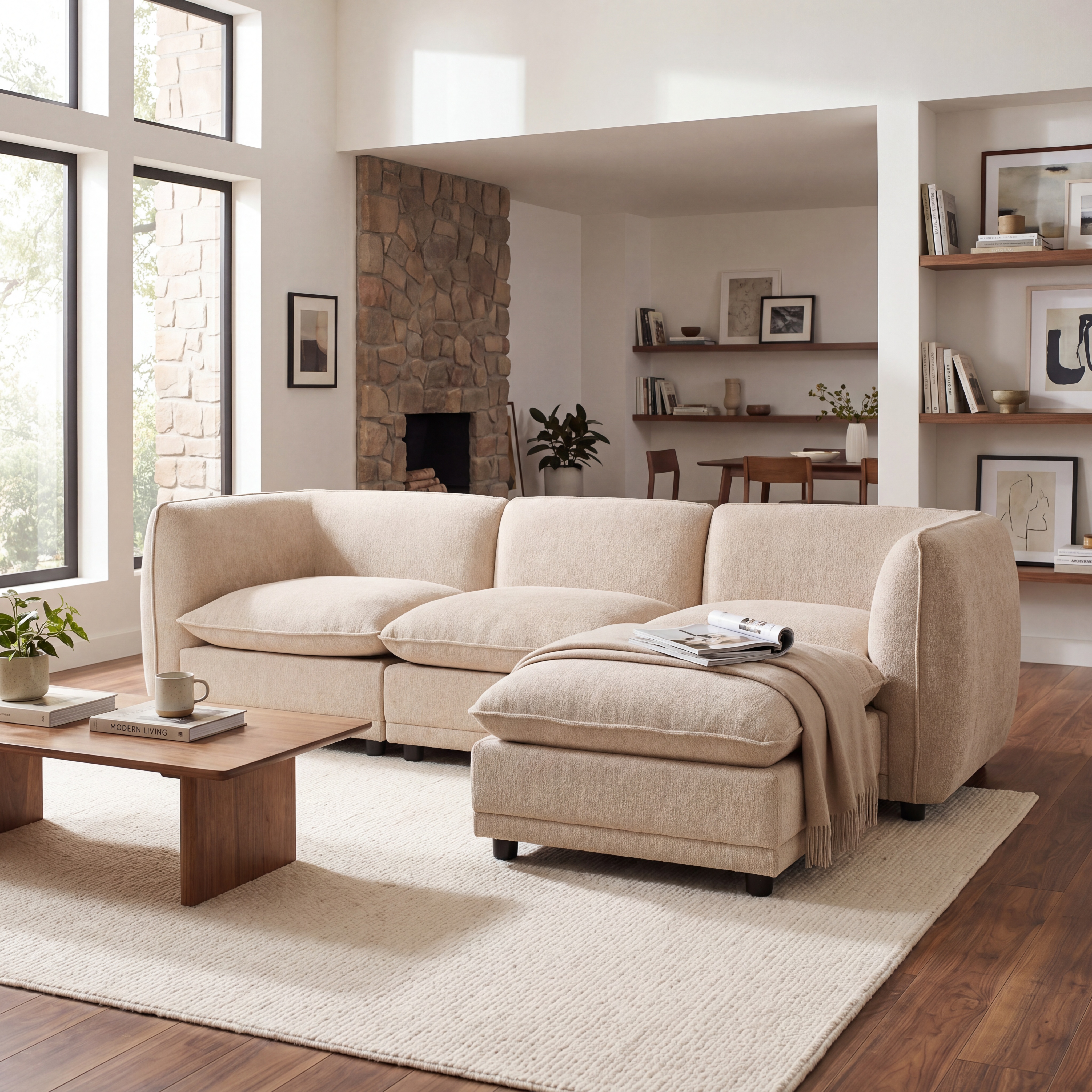 Arden Upholstered Chenille Sofa