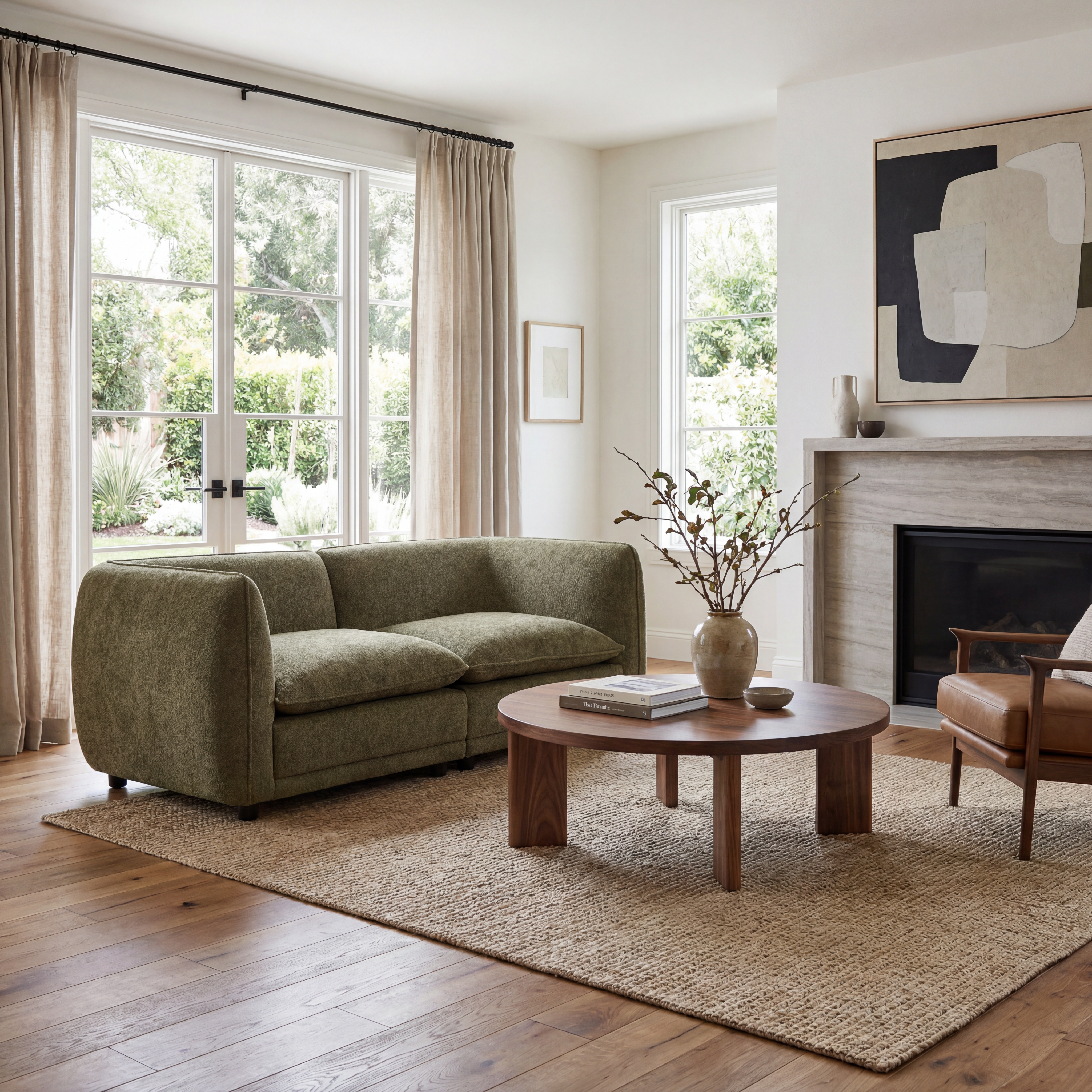 Arden Upholstered Chenille Sofa