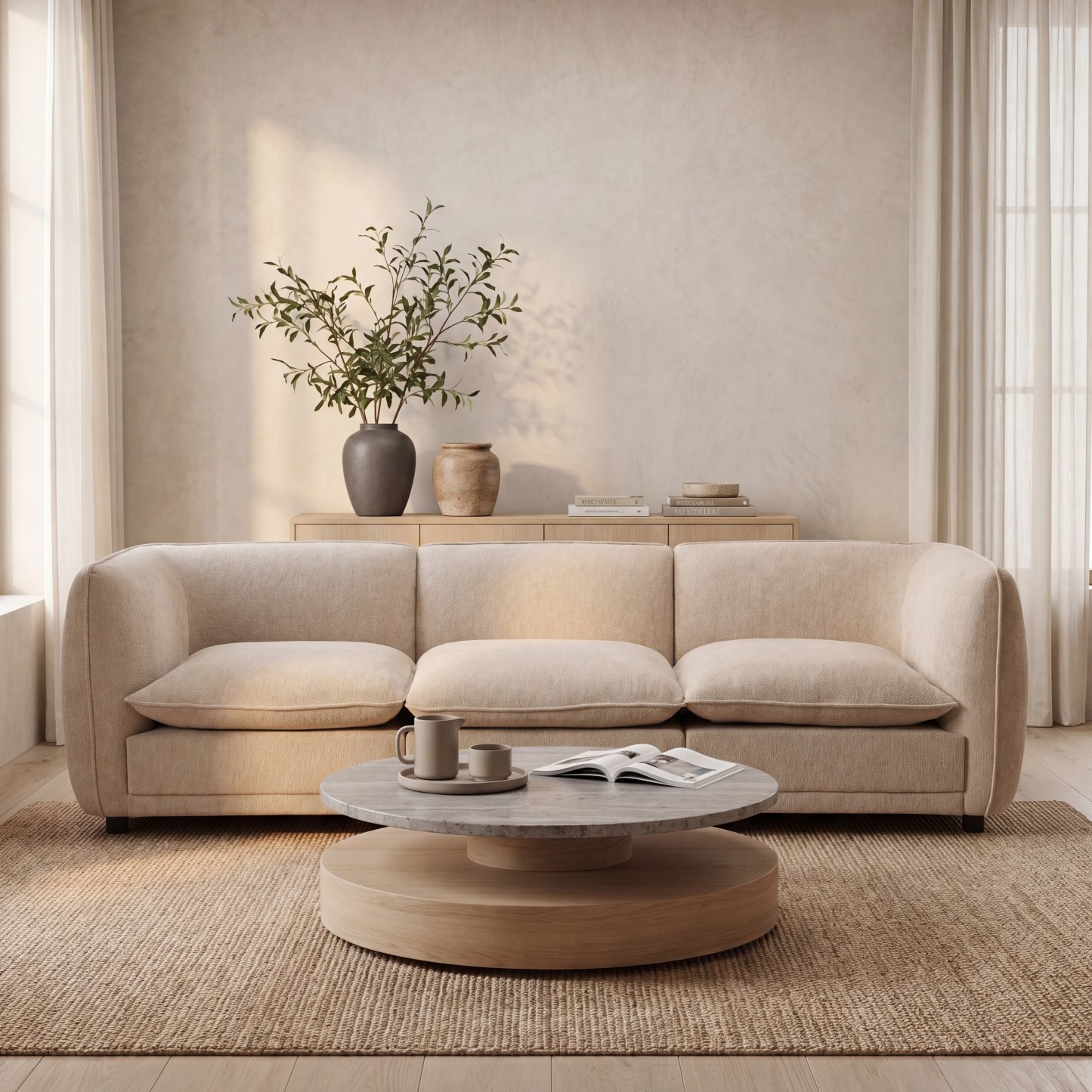 Arden Upholstered Chenille Sofa