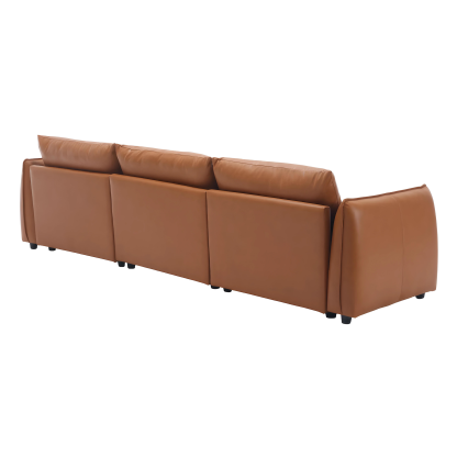 Leen Sectional Sofa - Modern Brown Sofa