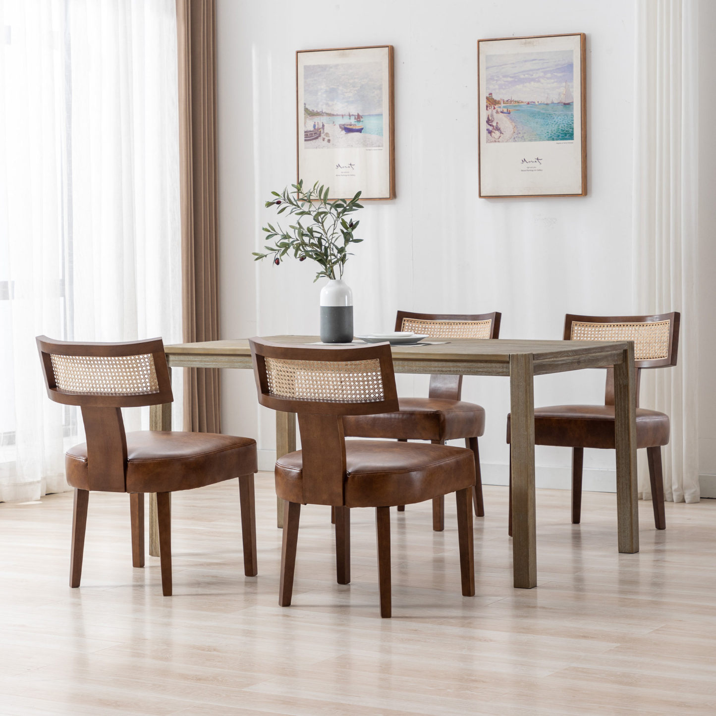 Payson Cane Dining Chairs (Set of 2)