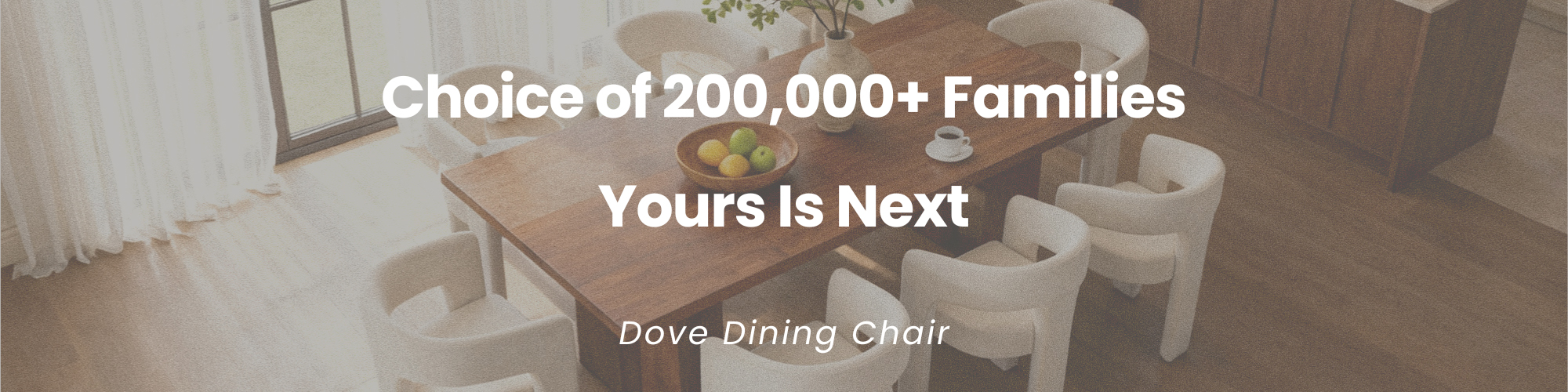 DayaLane delivery box for the Dove Dining Chair, showing the easy unboxing of fully assembled furniture.