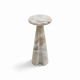Lauren 9'' Cultured Marble Side Table