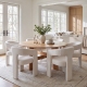 Warren 59" Round Dining Table with Dove Chair
