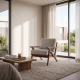 Charles Lounge Armchair with Ottoman