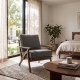 Charles Lounge Armchair with Ottoman