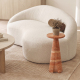Lauren 9'' Cultured Marble Side Table