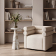 Lauren 9'' Cultured Marble Side Table