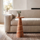 Lauren 9'' Cultured Marble Side Table