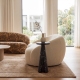 Lauren 9'' Cultured Marble Side Table
