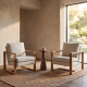 Lauren 9'' Cultured Marble Side Table