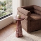 Lauren 9'' Cultured Marble Side Table