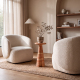 Lauren 9'' Cultured Marble Side Table