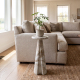 Lauren 9'' Cultured Marble Side Table