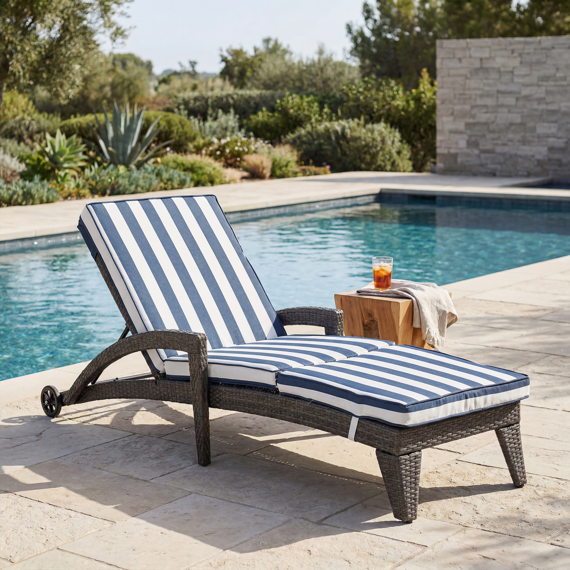 Brich Outdoor Chaise Lounge (Set of 2)