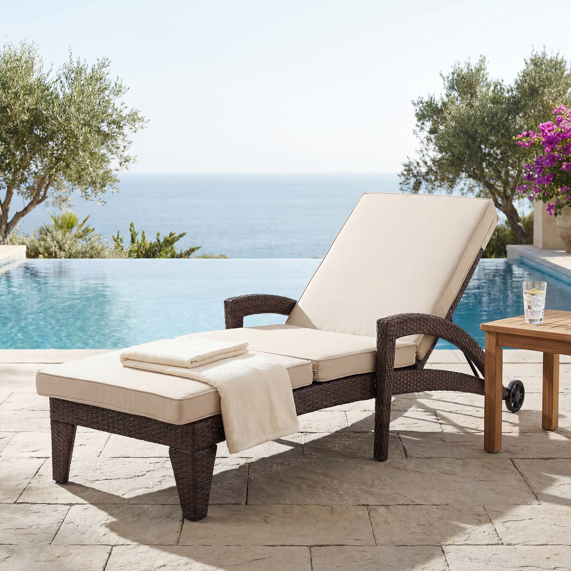 Brich Outdoor Chaise Lounge (Set of 2)