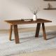 Cross Wooden Dining Table Set
