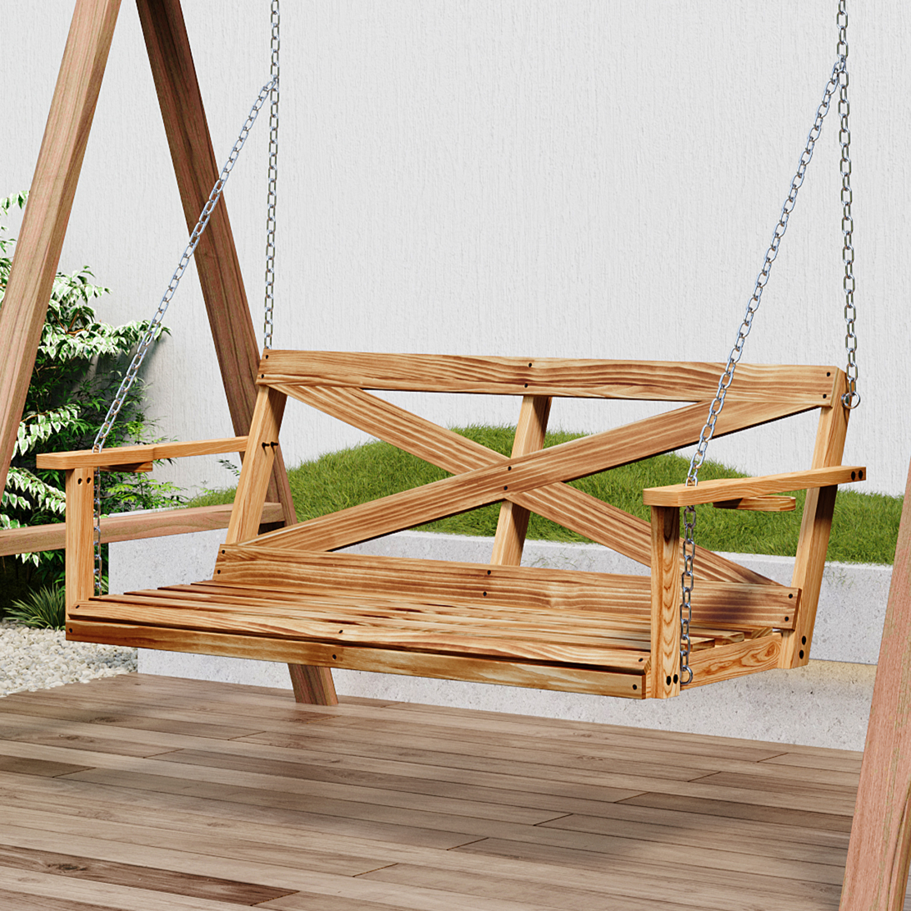 Folu Wood Outdoor Swing
