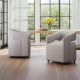 Barrel Rolling Dining Chair