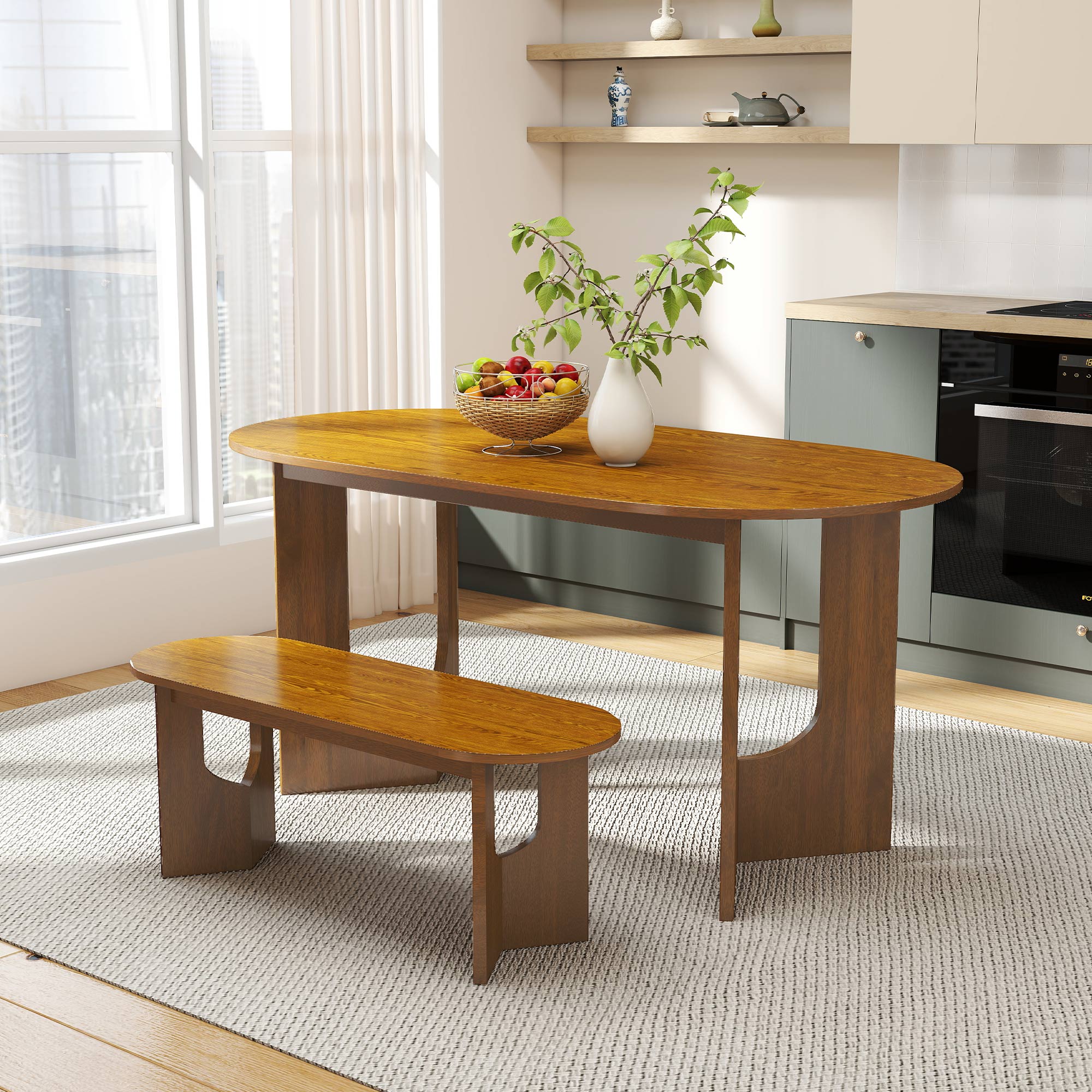 Robert 63'' Dining Table Set 