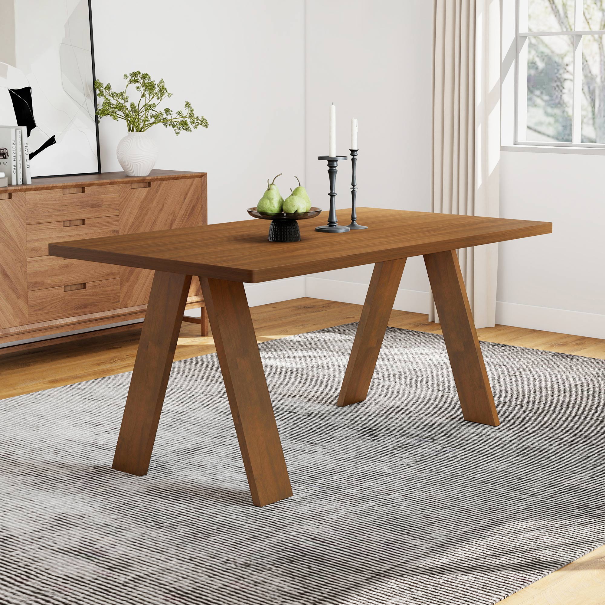 Cross Dining Table Set For 4-6