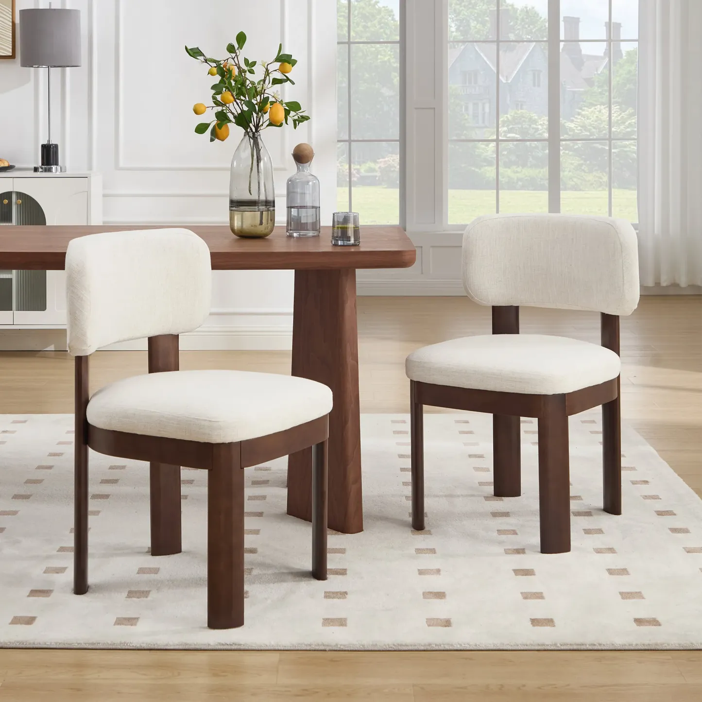 [Resale]Maira Mid Century Modern Wood Dining Chairs (Set of 2)