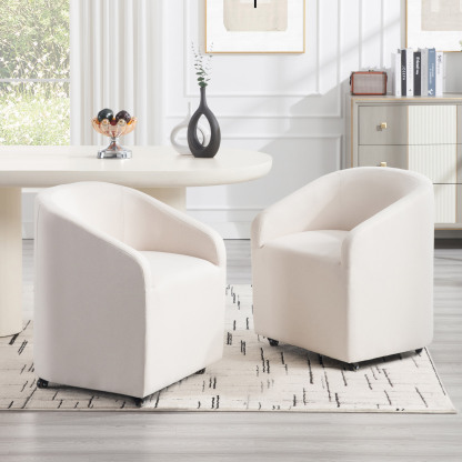 Troy Rolling Dining Chair