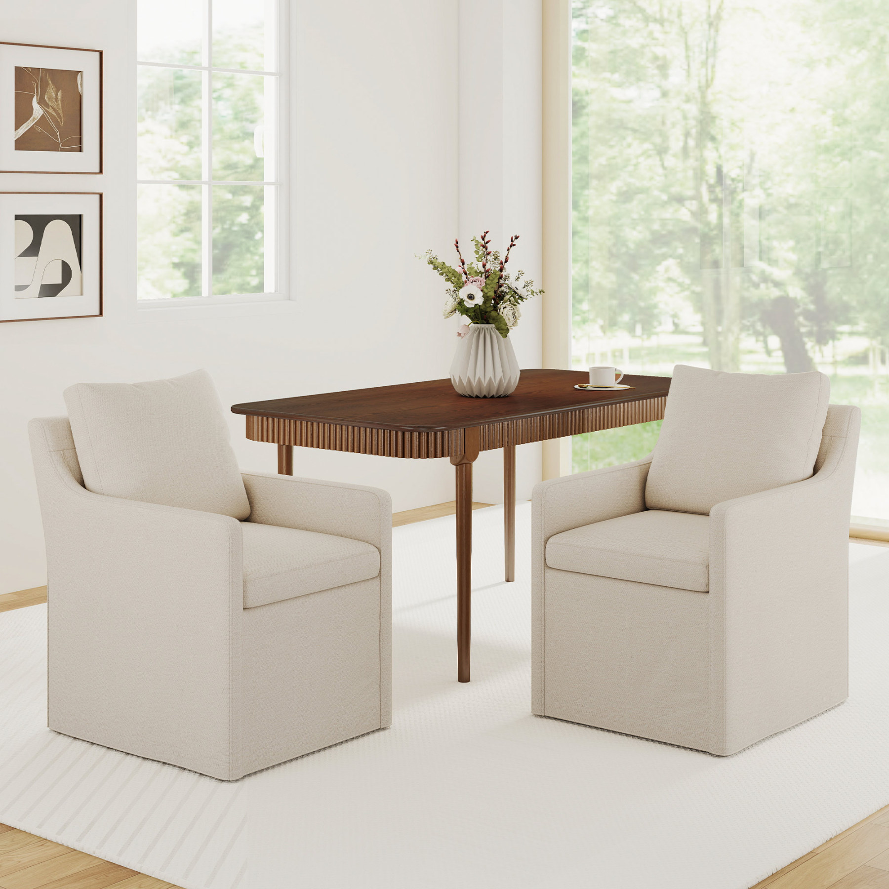 James 63'' Rectangular Dining Table Set