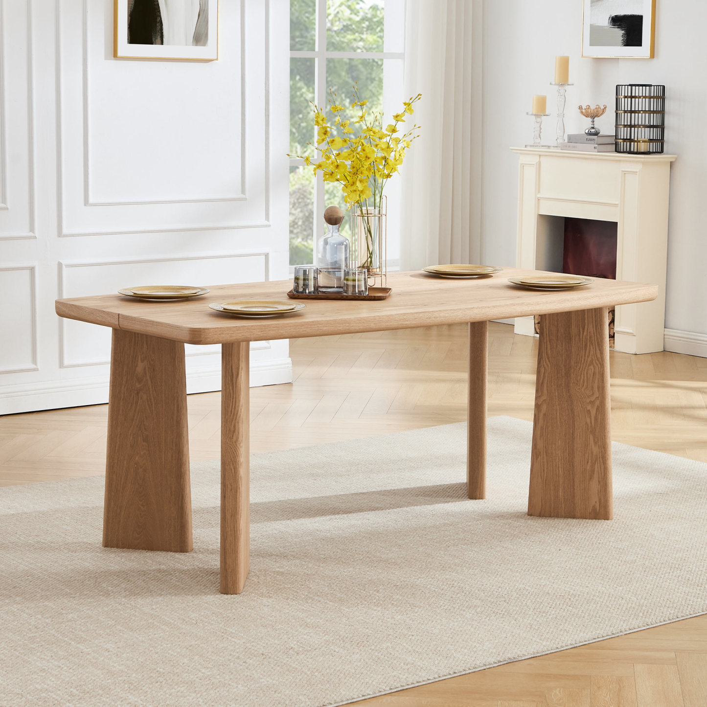 Rectangle Dining Table 71''