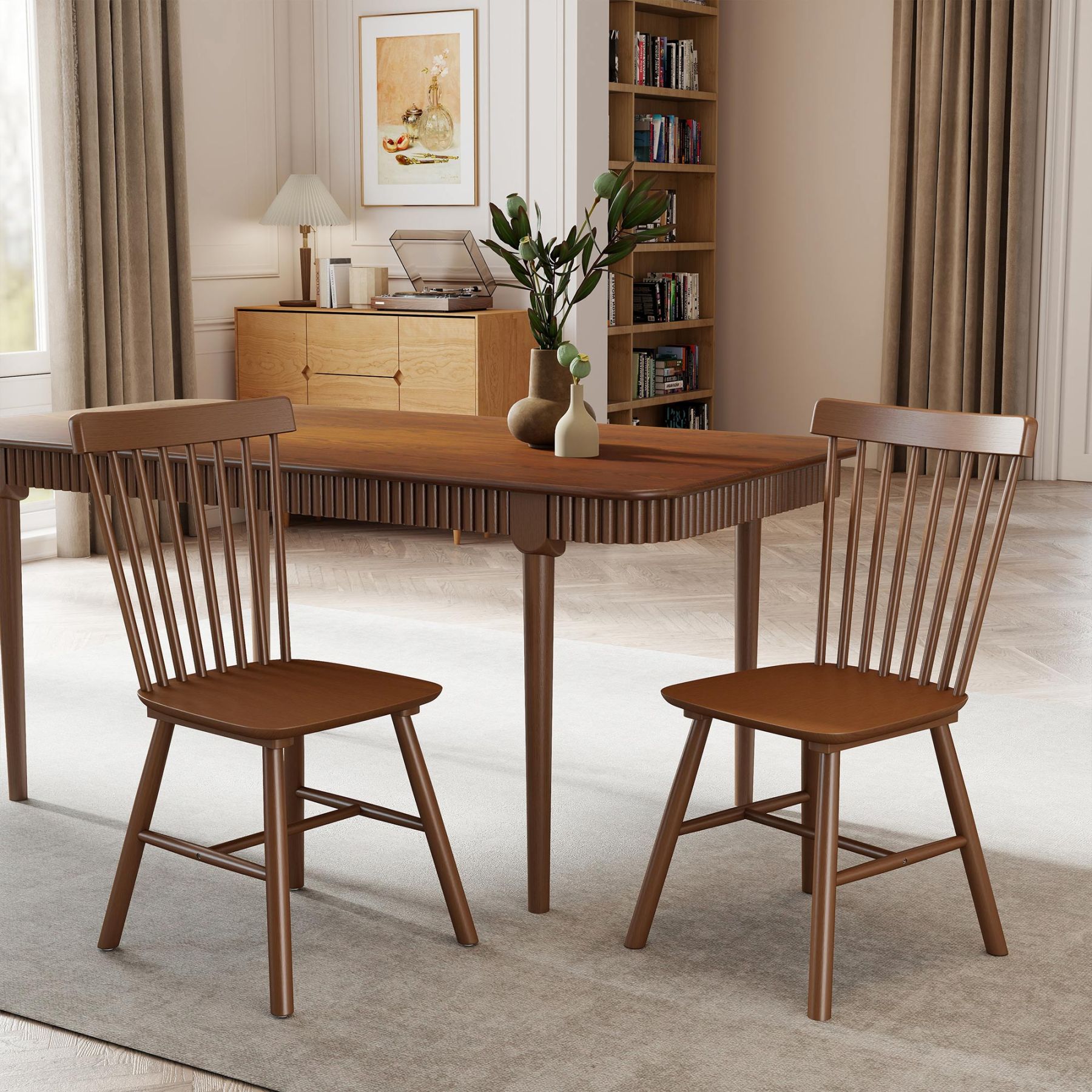 James 63'' Rectangular Dining Table Set for 4-6