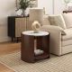 Gia Cultured Marble Side Table