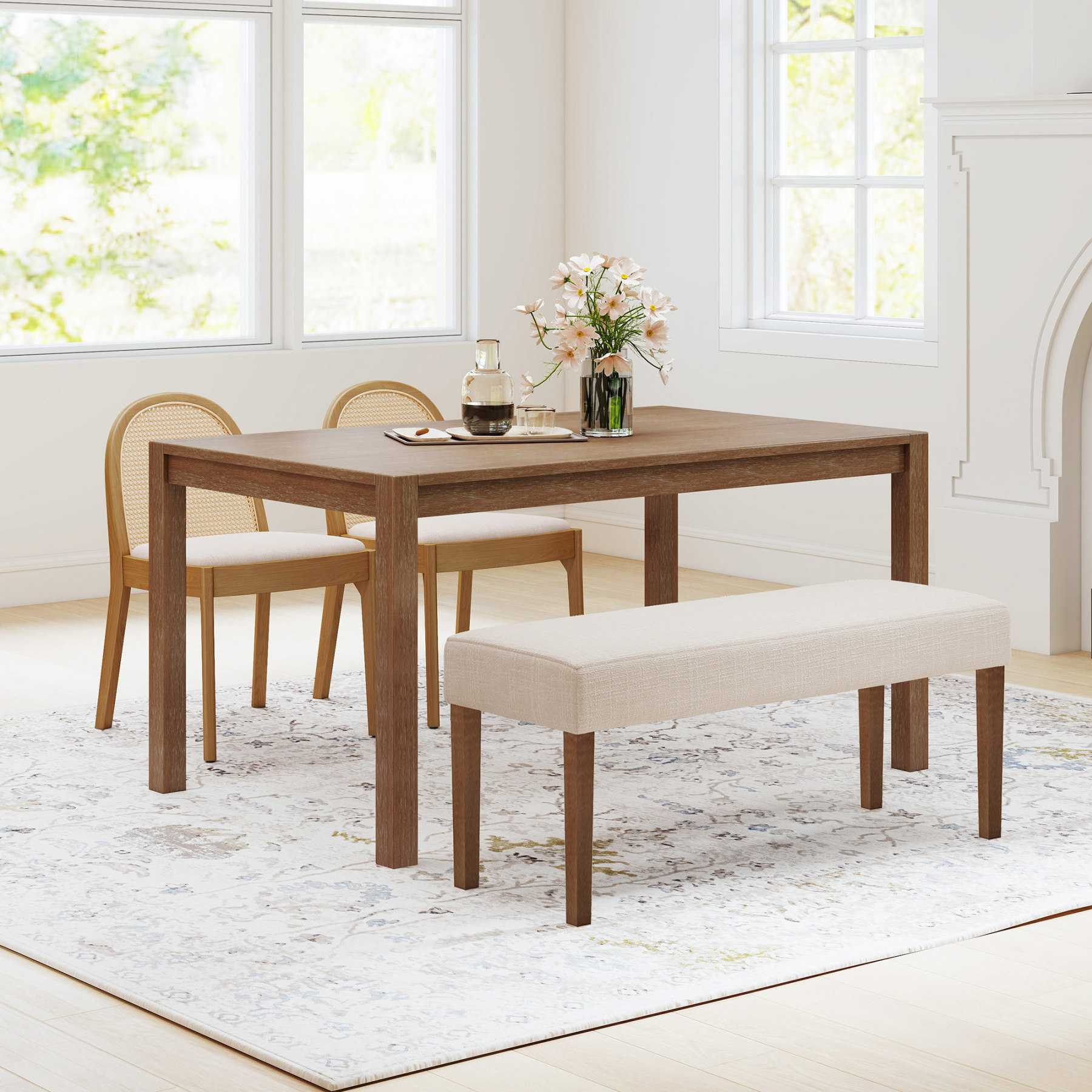 Lane 59'' Dining Table Set with Salem Chairs