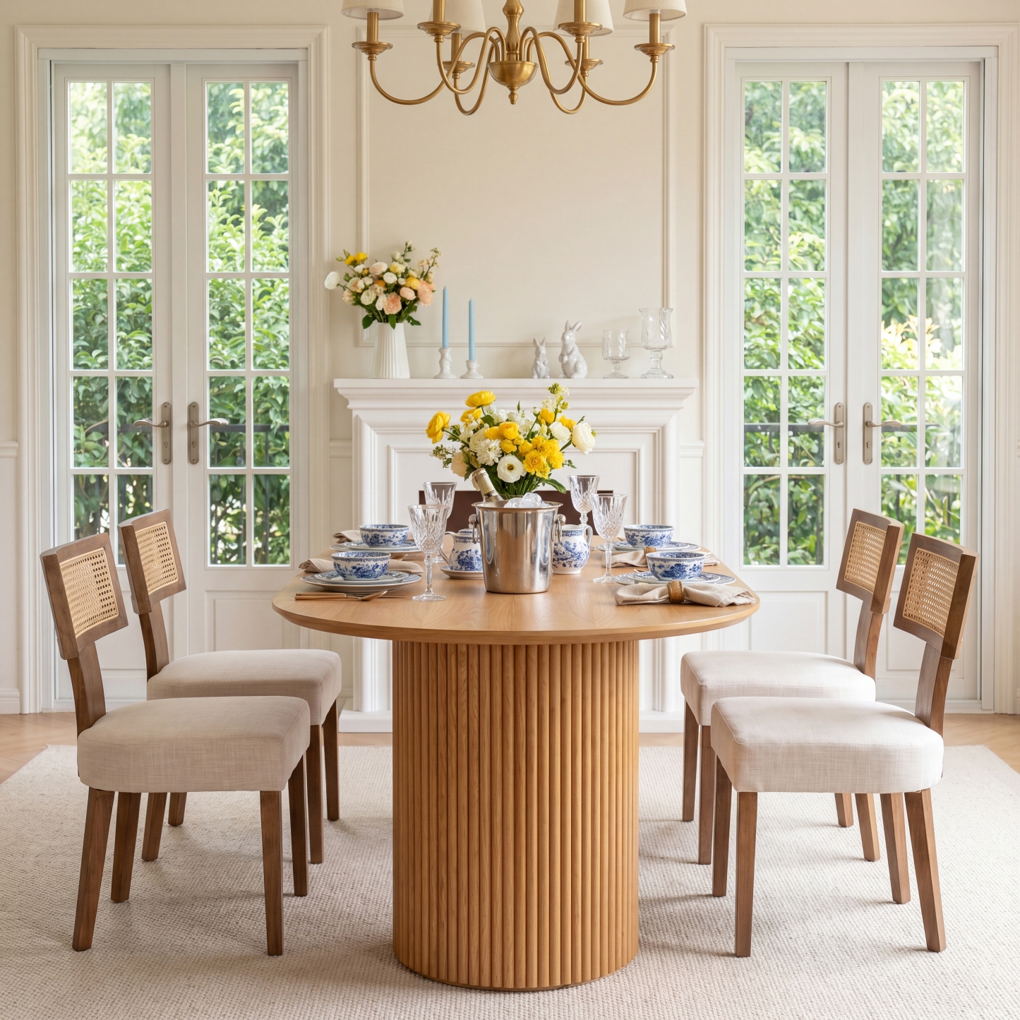 [Copy]Payson Dining Table With Chairs Set