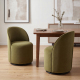 Ryan Modern Upholstered Swivel Dining Chair
