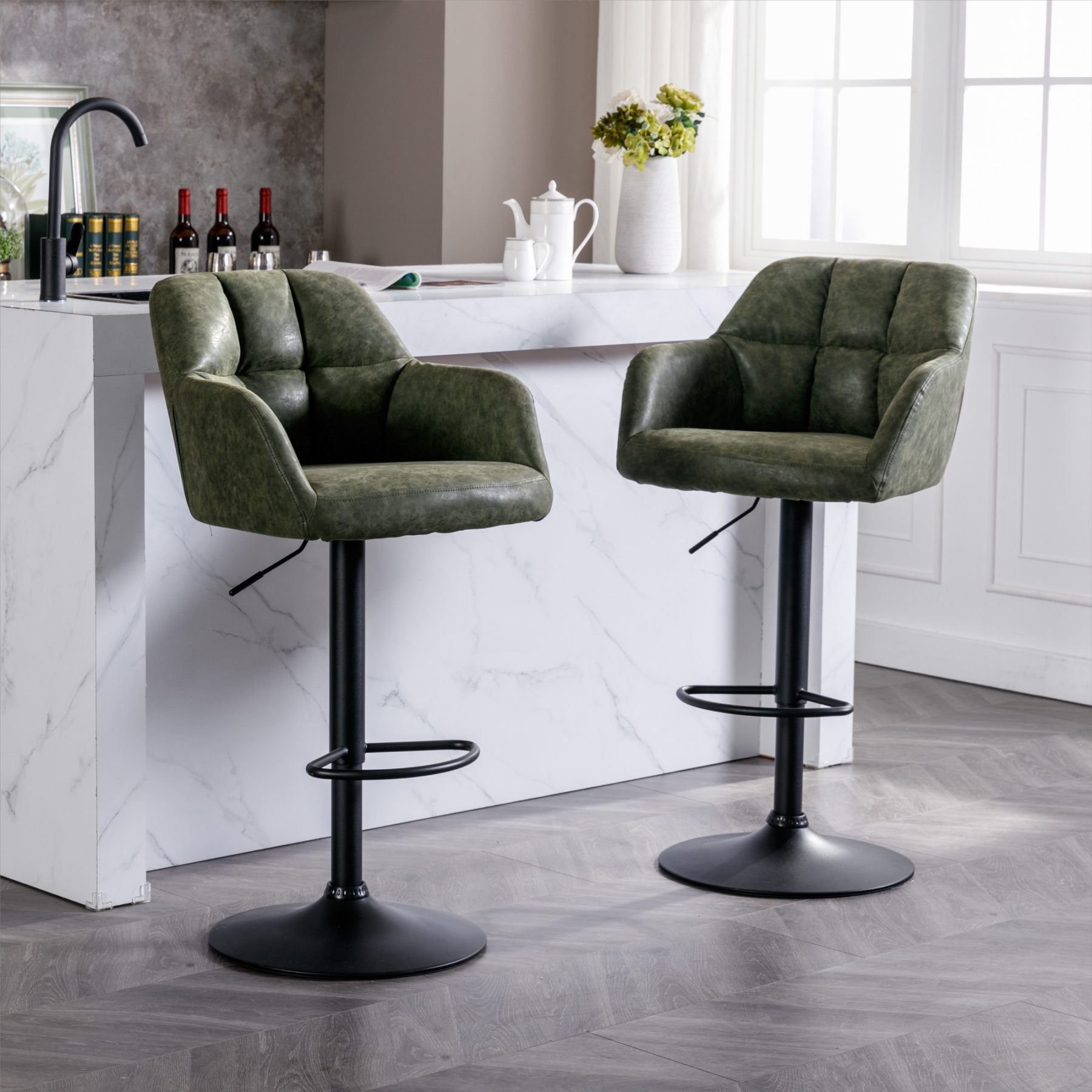 Kealey Counter & Bar Stools (Set of 2)