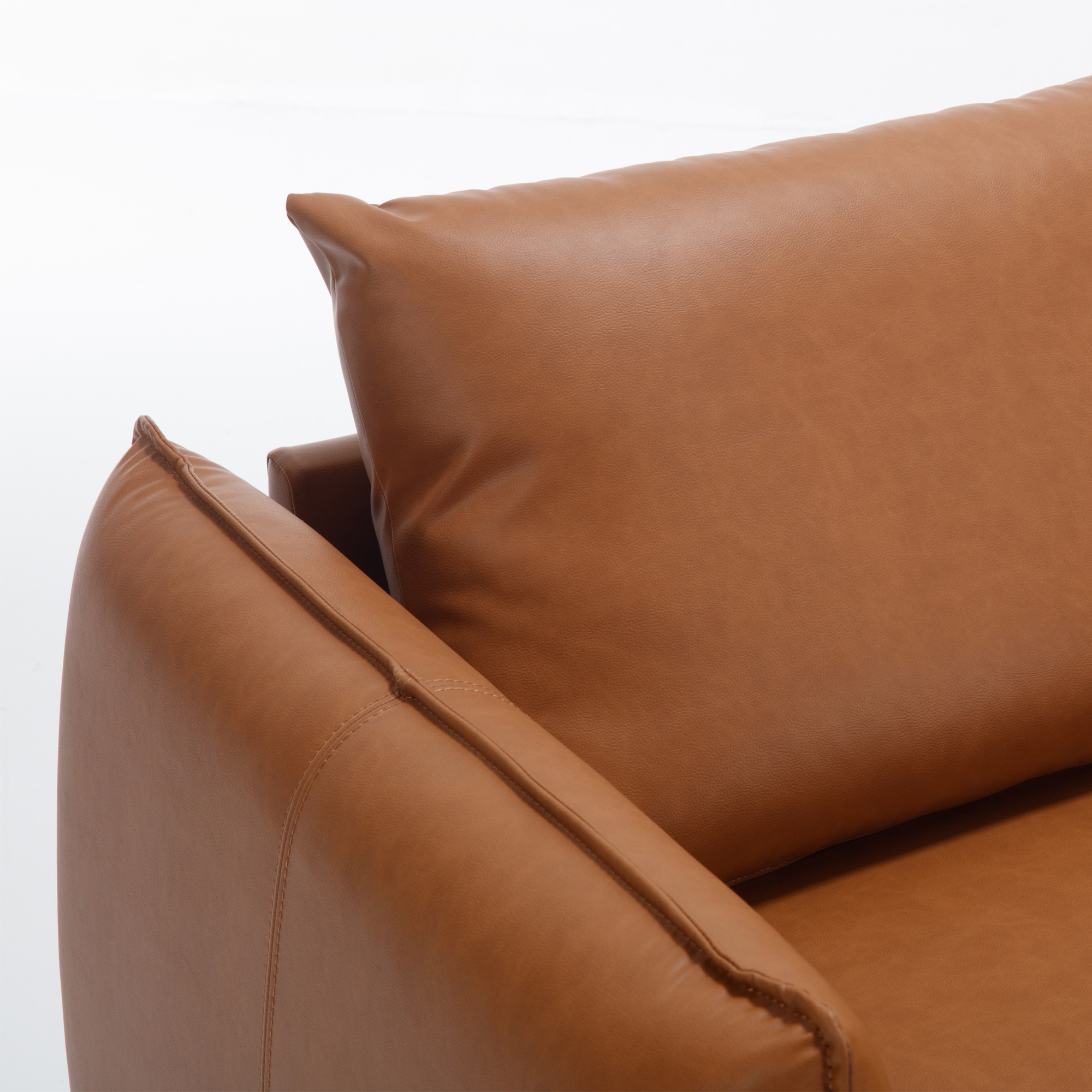 Leen Sectional Sofa - Modern Brown Sofa