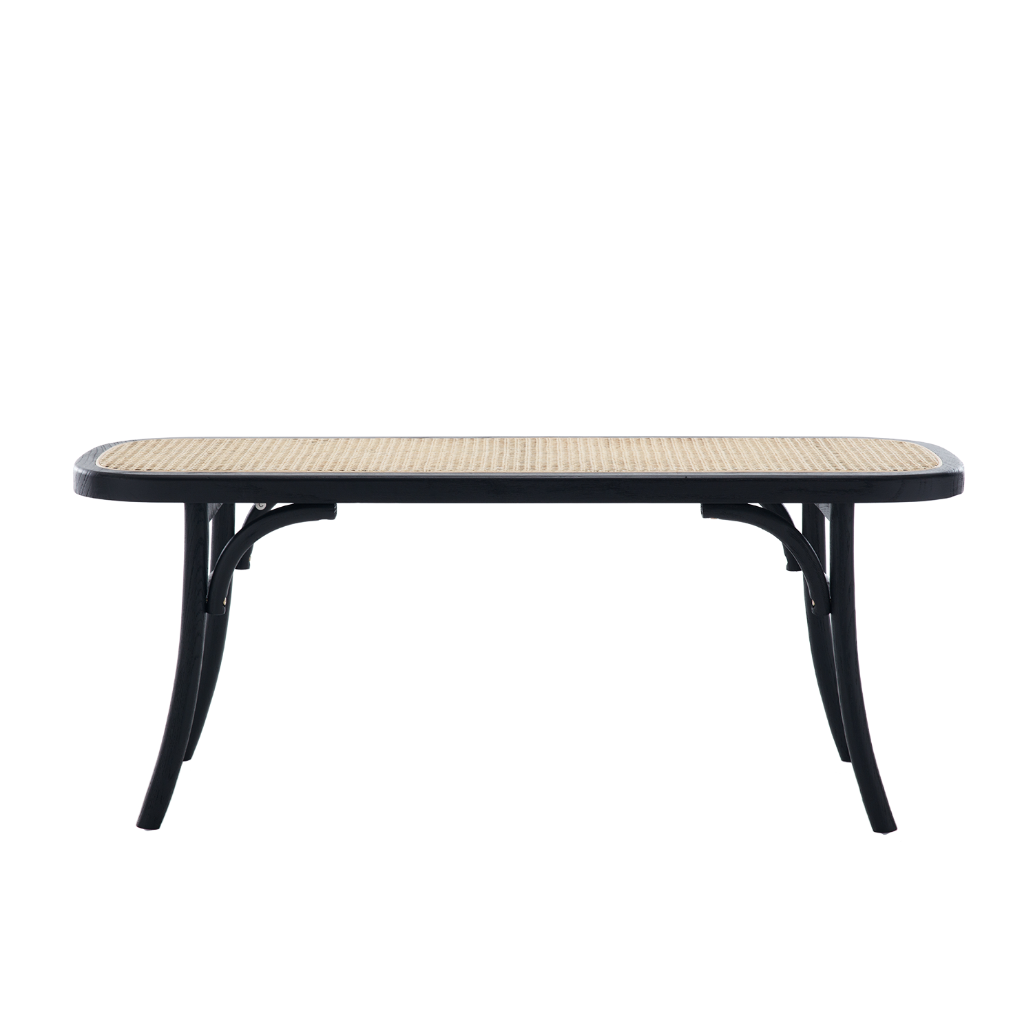 Round Cane Bench