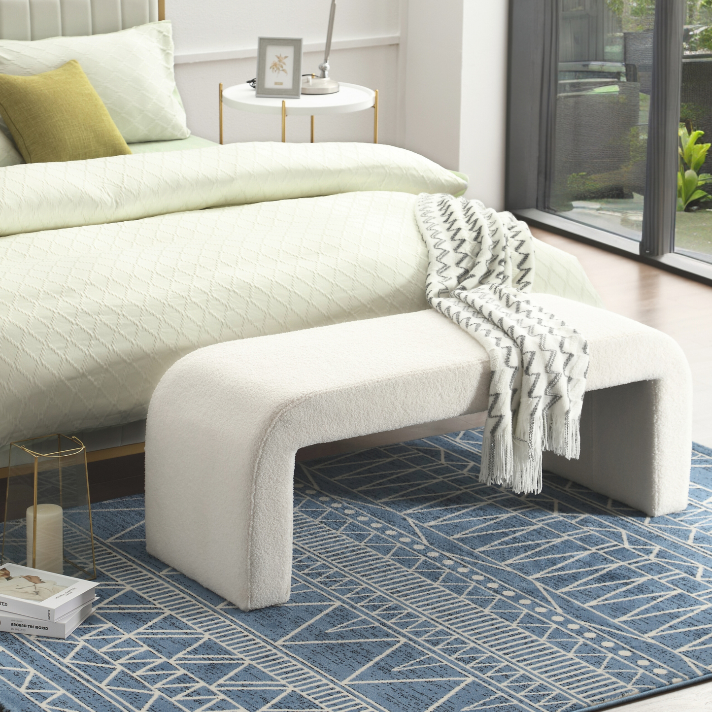 Yeelen Fuzzy Upholstery Bench