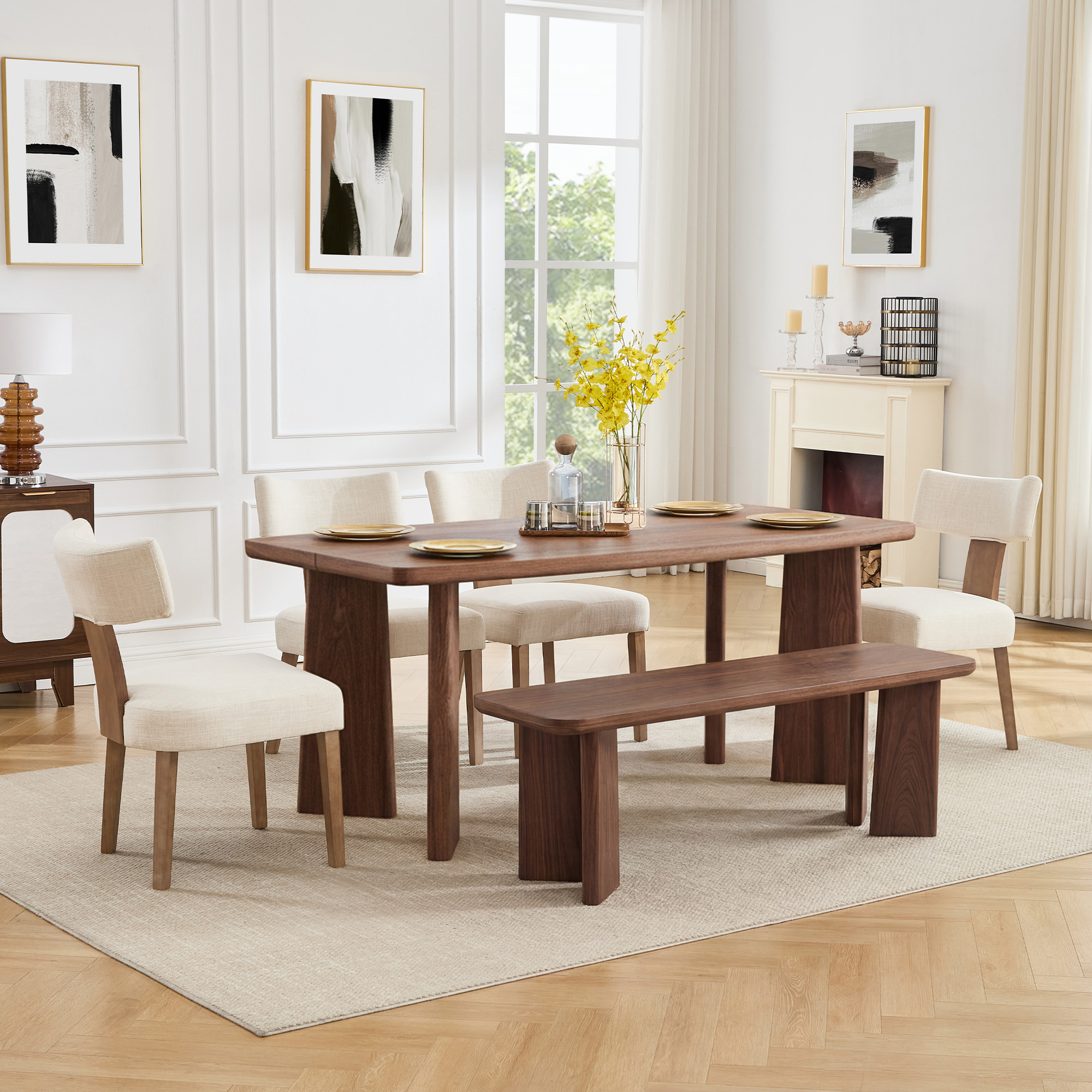 Rectangle Dining Table Set
