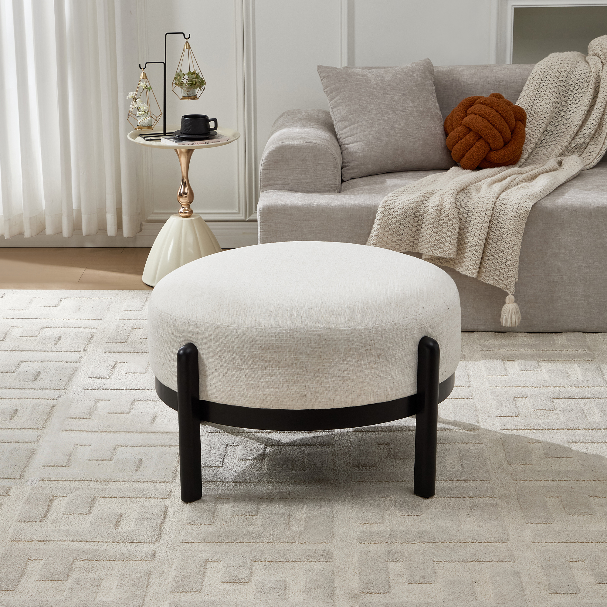 Carter Round Ottoman