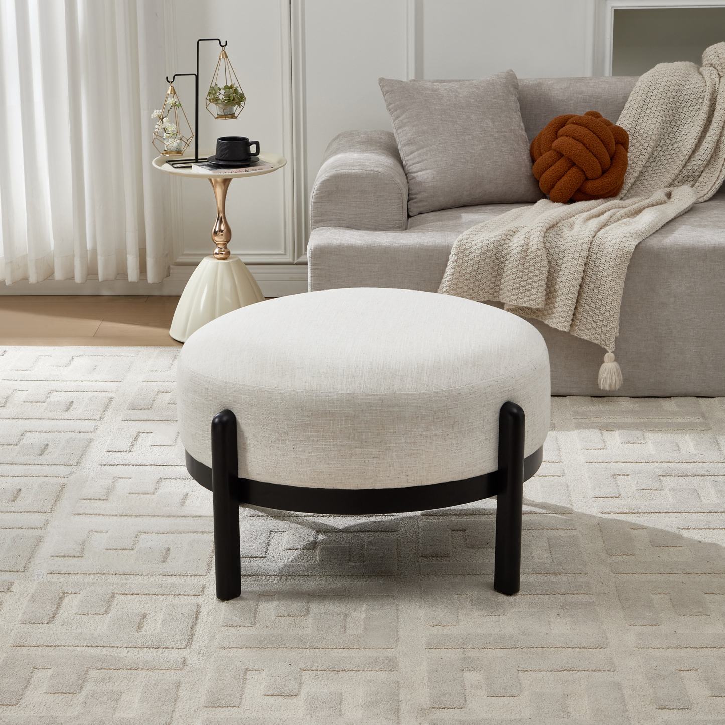 Carter Round Ottoman
