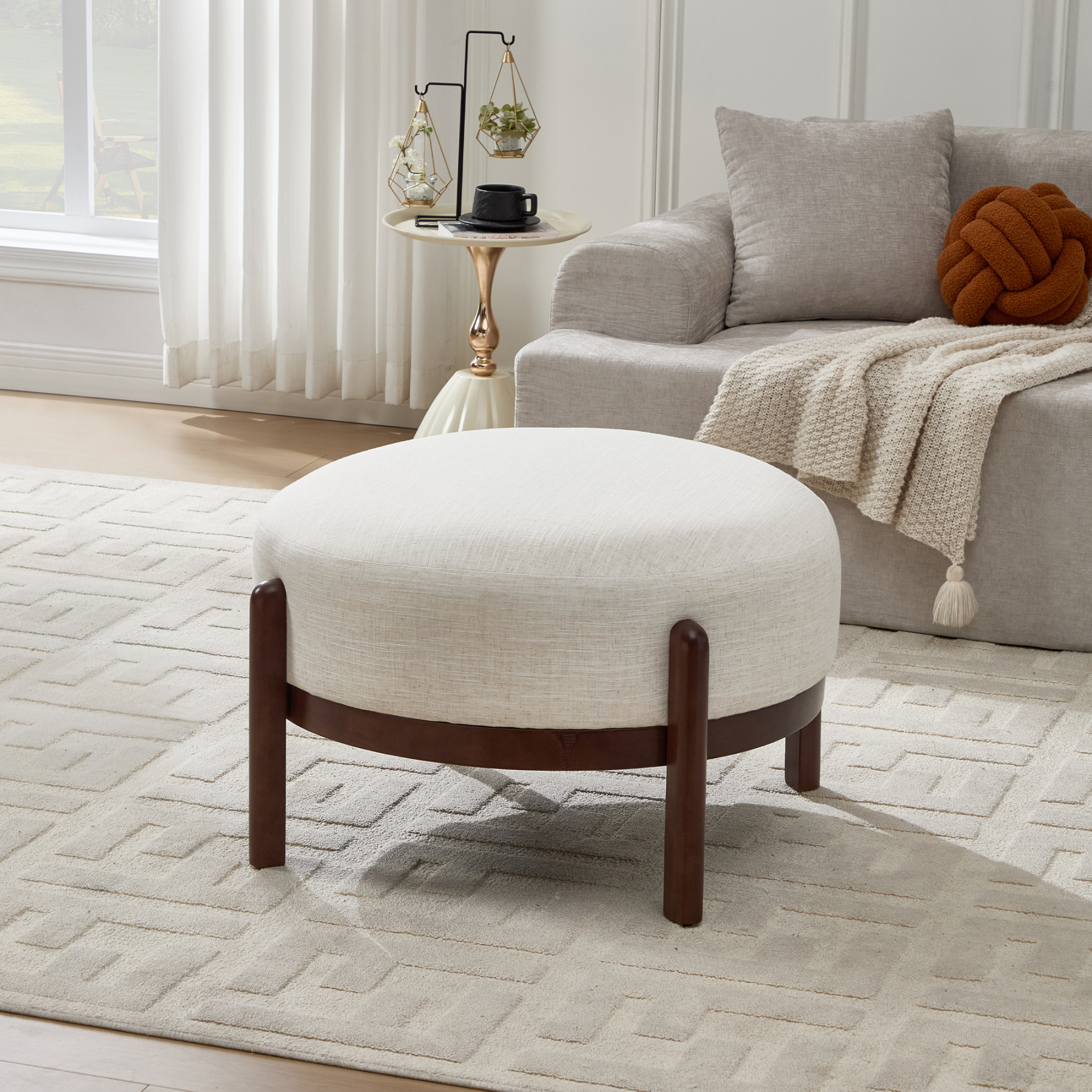 Carter Round Ottoman