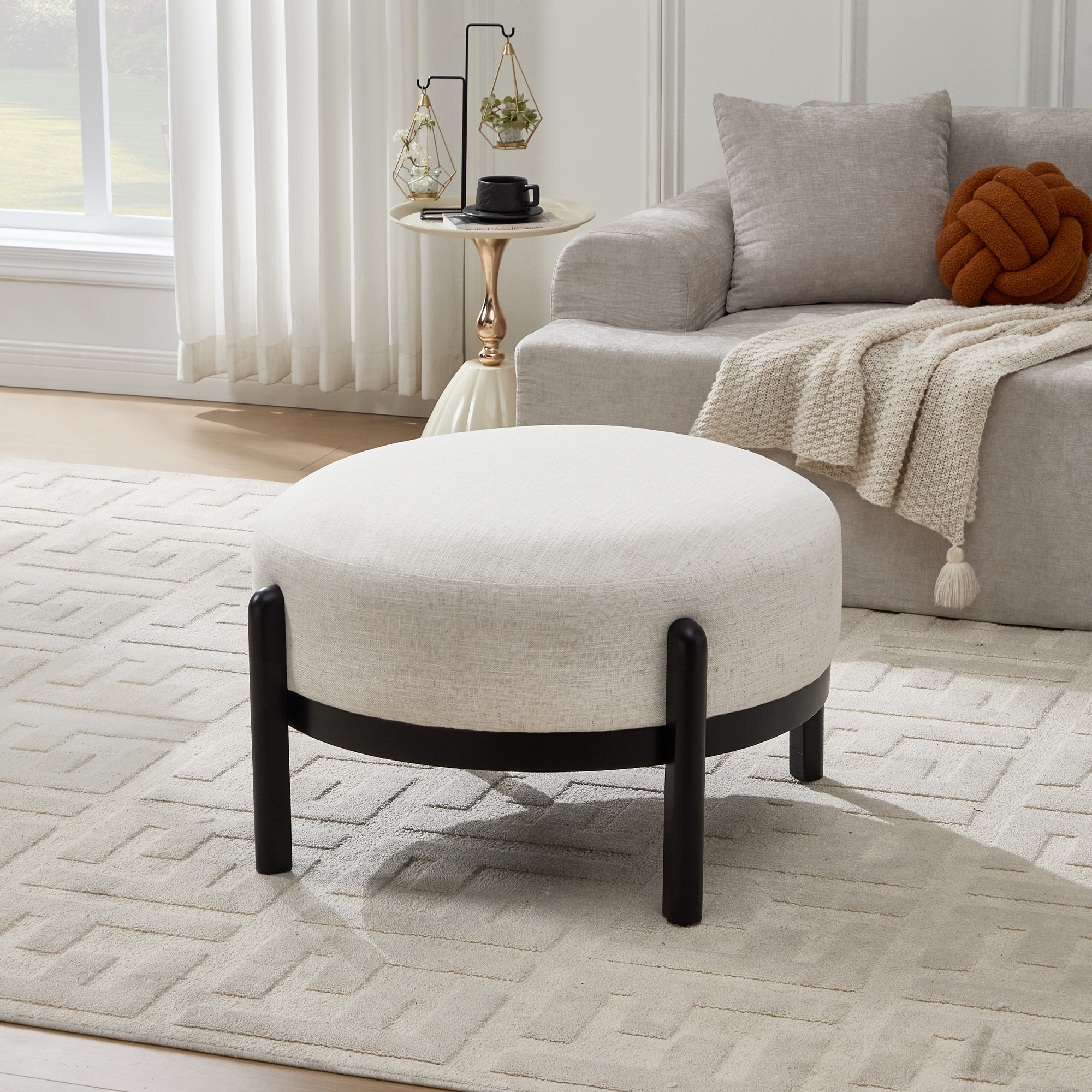 Carter Round Ottoman