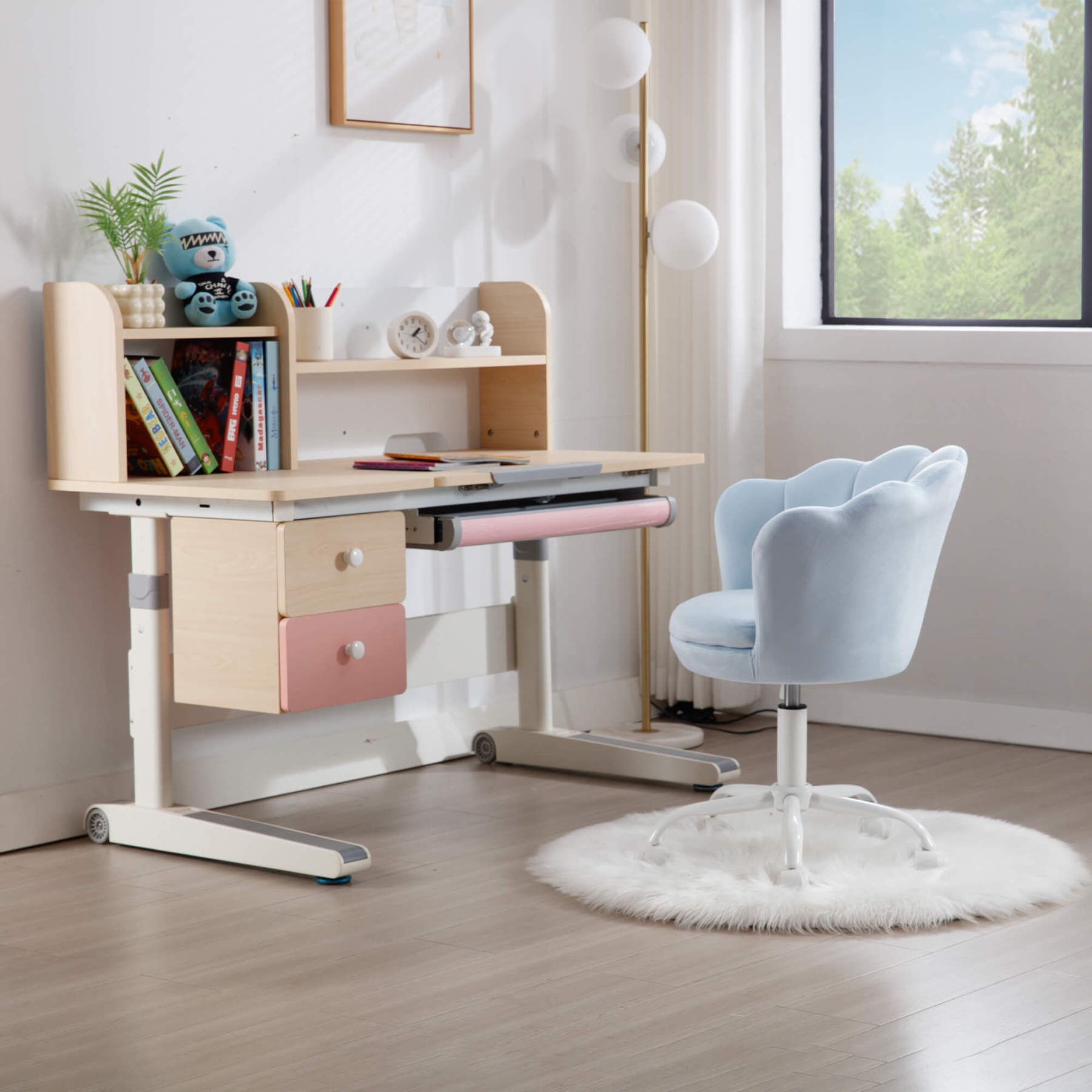 🌸Flower Kids Desk Chair