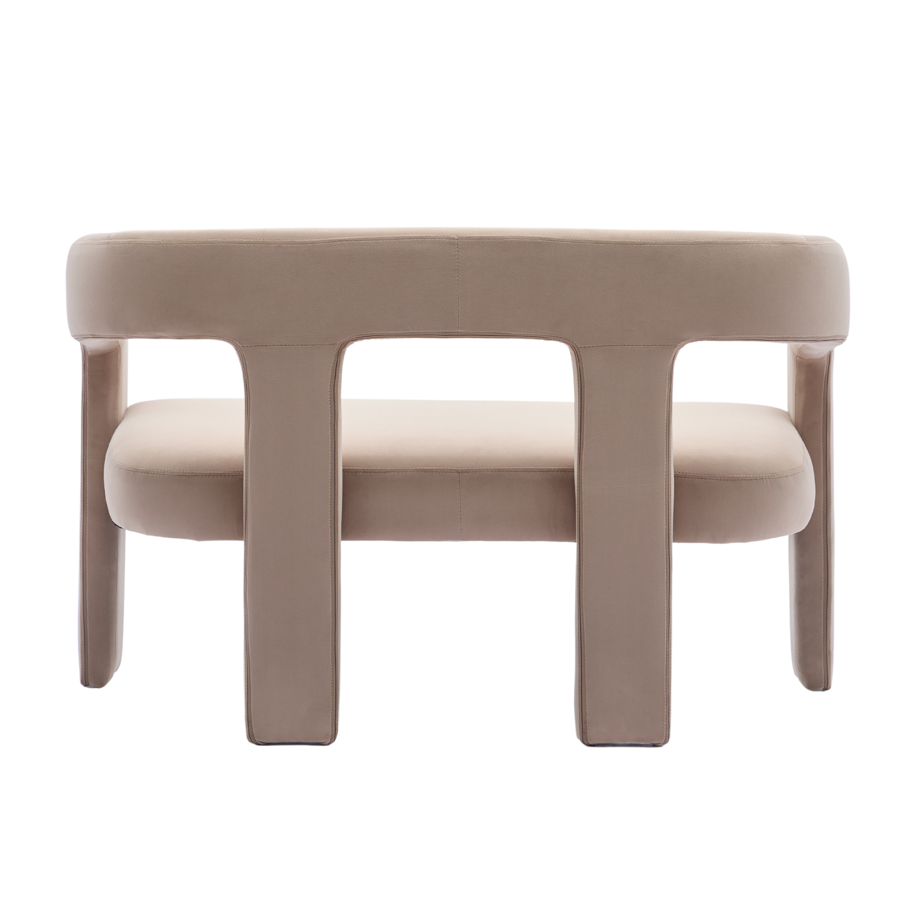 Dove 47'' Bench with Back