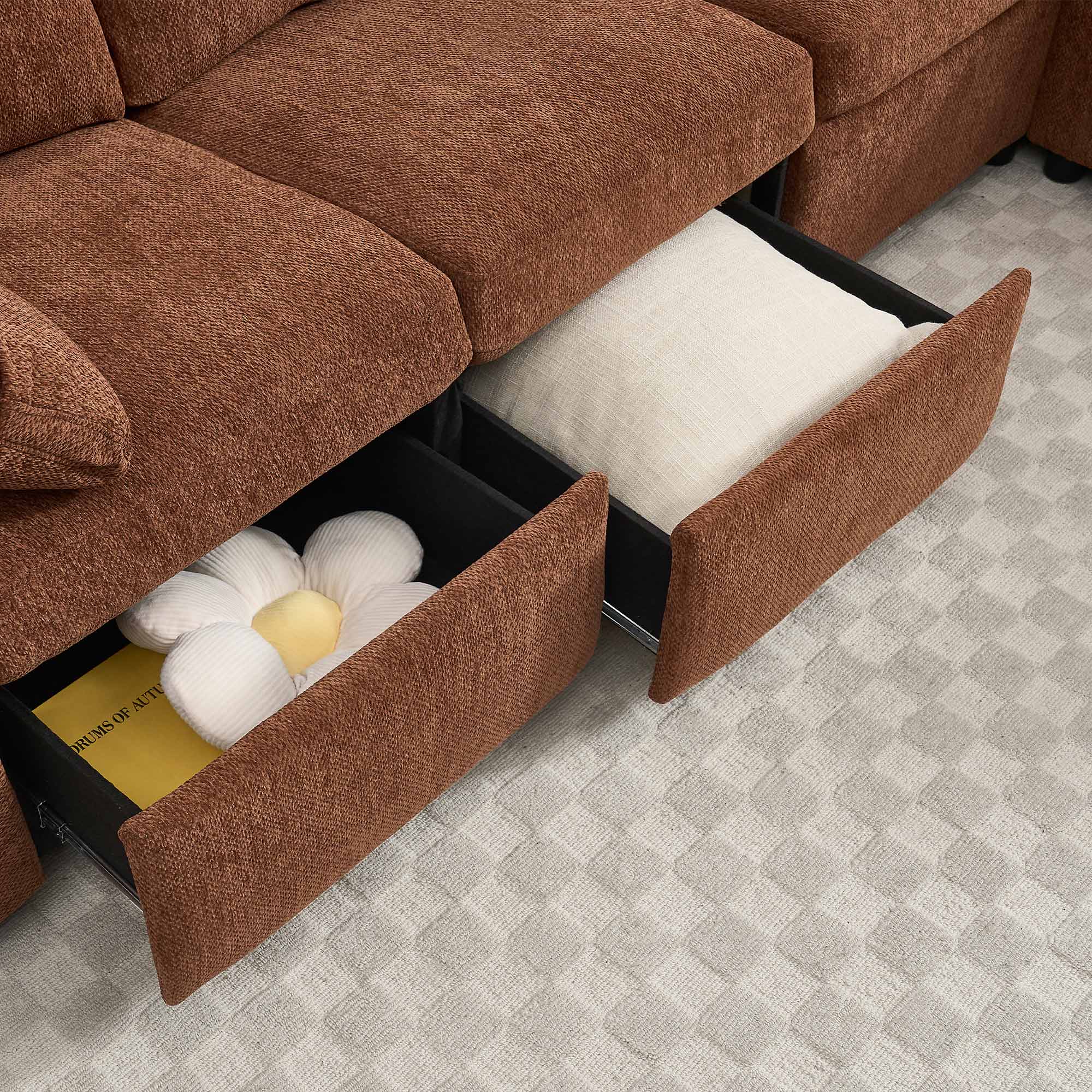 Levi Reclining Sectional Sofa With Storage